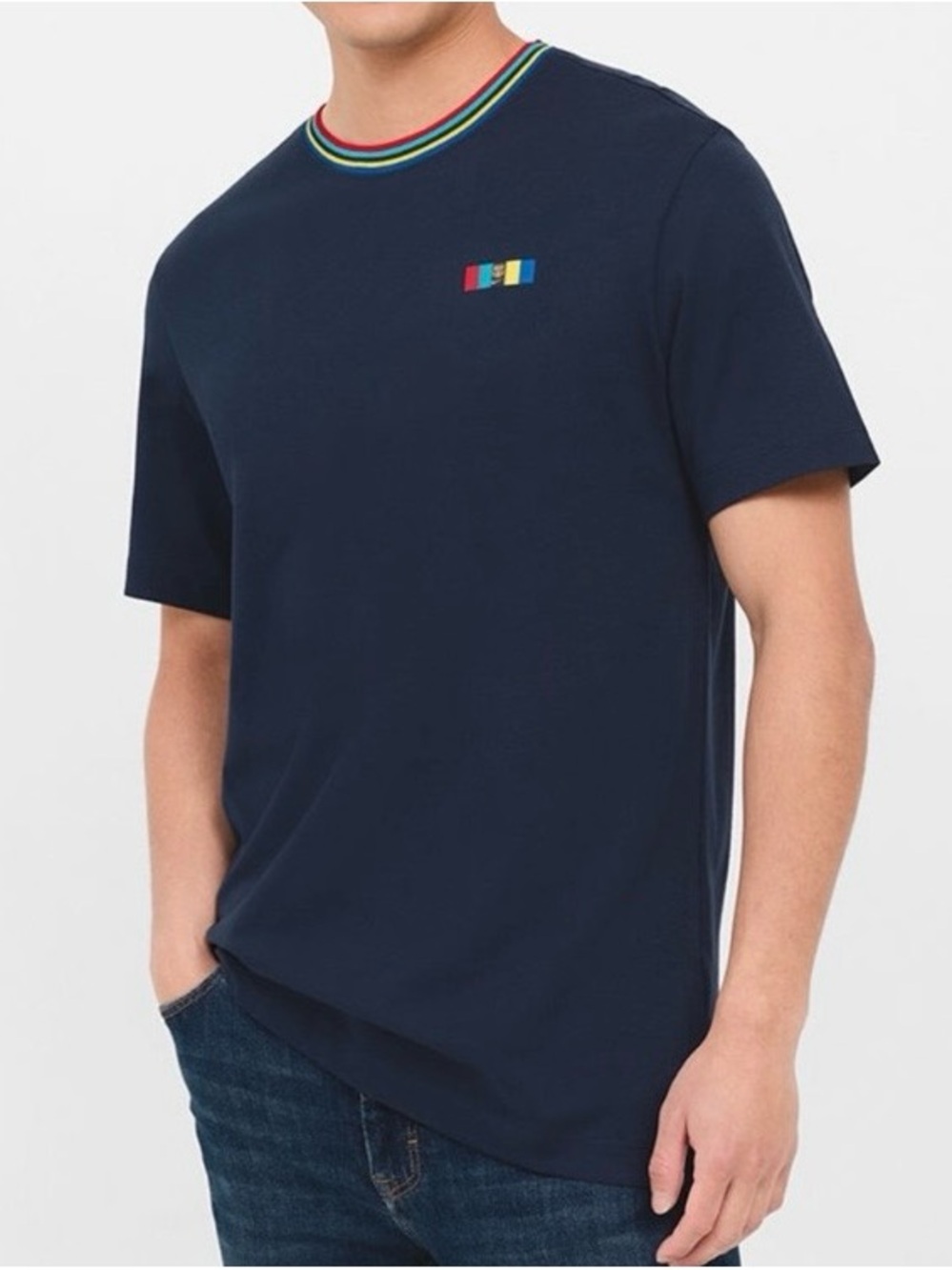 Barcelona FC Navy Short-Sleeve Crewneck T-Shirt with Multicolor Trim